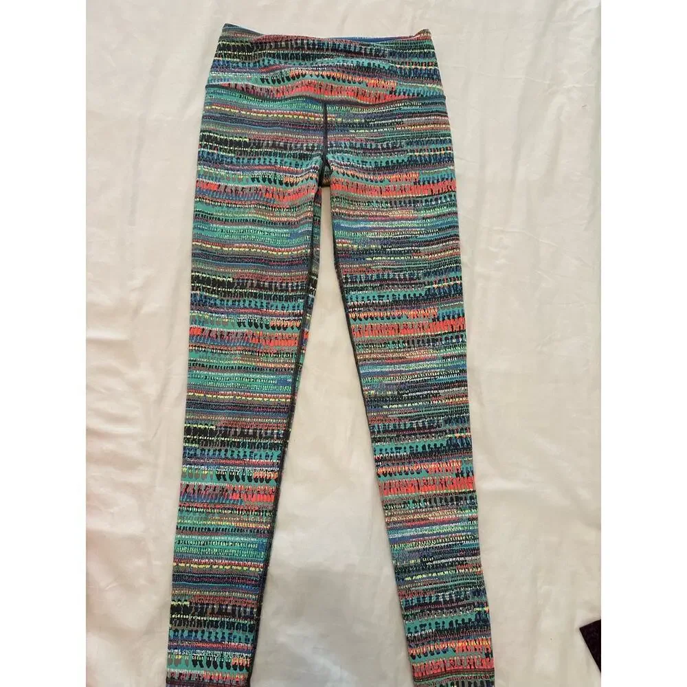 Victoria Secret Sport Knockout Striped Leggings- EUC